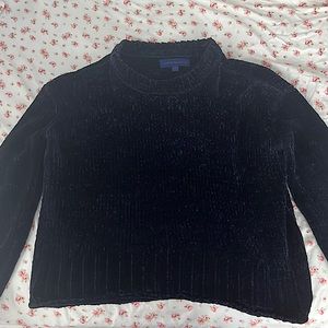 beautiful crochet knit soft velour sweater from aeropostale